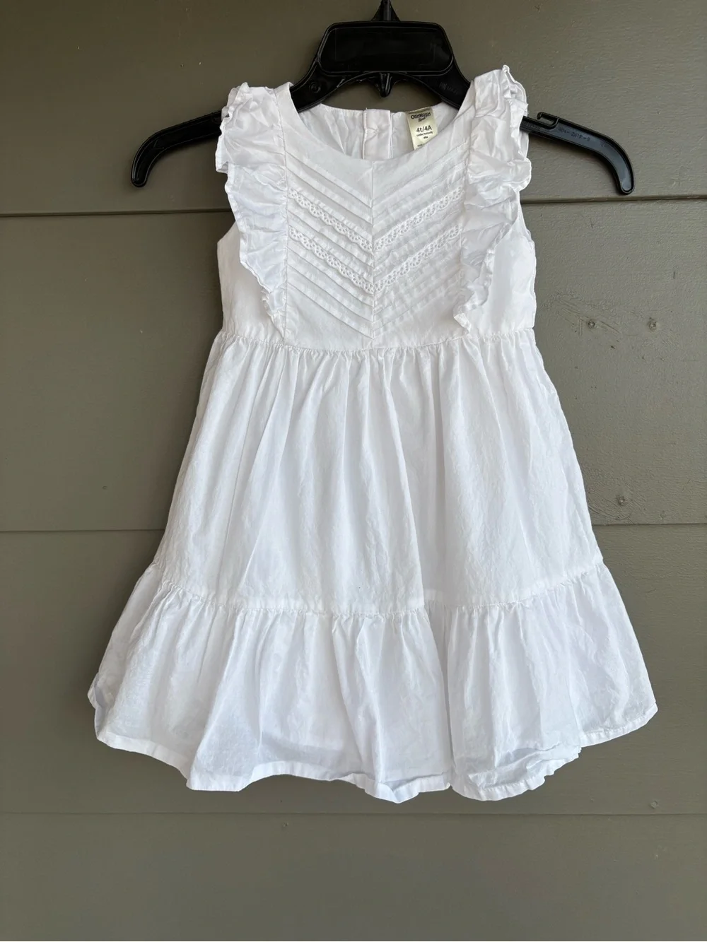 OshKosh B’Gosh White Lace 4T Toddler’s Cotton Dress